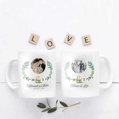 Kado Pernikahan Cantik Mug Custom